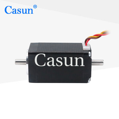 ভালো দাম 2 Phase 1.8 Degree Dual Shaft NEMA 11 Micro Stepper Motor for Medical Equipment Automation Appliance অনলাইন