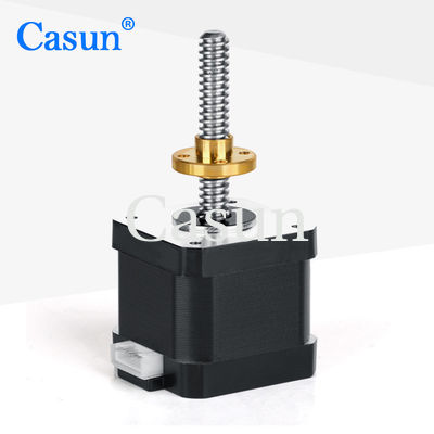 ভালো দাম Casun Linear 34mm NEMA 17 Stepper Motor With Lead Screw 42mm 6.4V 1.28A অনলাইন