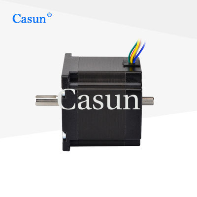 ভালো দাম 57×57×54mm Dual Shaft Stepper Motor 1.0A 0.9N.m NEMA 23 With Precision Instruments অনলাইন