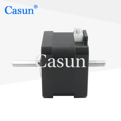 ভালো দাম 1.8 Degree NEMA 17 Stepper Motor Dual Shaft For Medical Equipment Automation Appliance অনলাইন